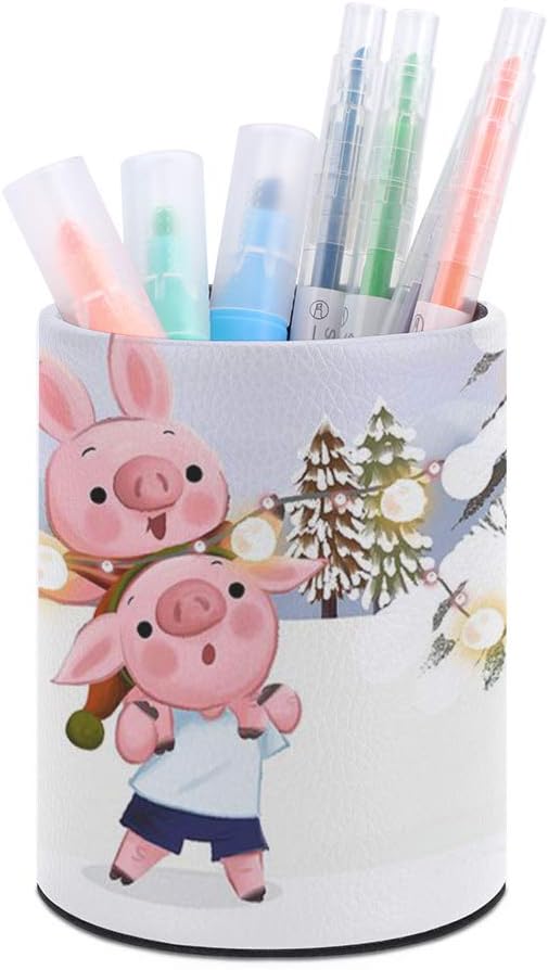 Custom Picture Logo Text Personalized Pen Holder - Office Pen Organizer Control Storage Box Desk Organizer Makeup Brush Holder for Home - Circular Pen Holder