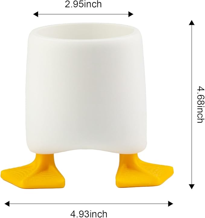 Creative Cute Duck Pen Pencil Holder, Multifunctional Stationery Pen Holder Makeup Brush Holder Kitchen Storage Cup