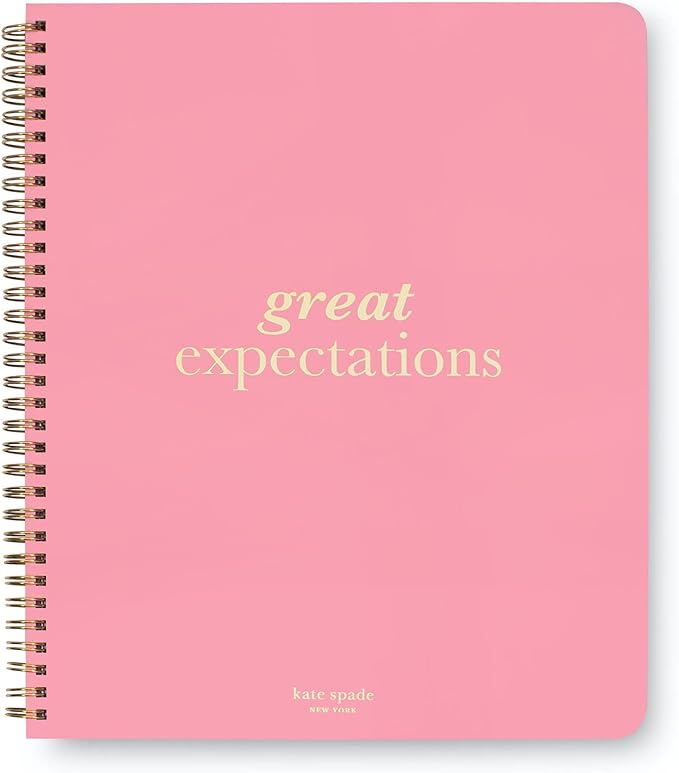 Kate Spade New York Large College Ruled Notebook, 11" x 9.5" Spiral Notebook with 160 Pages