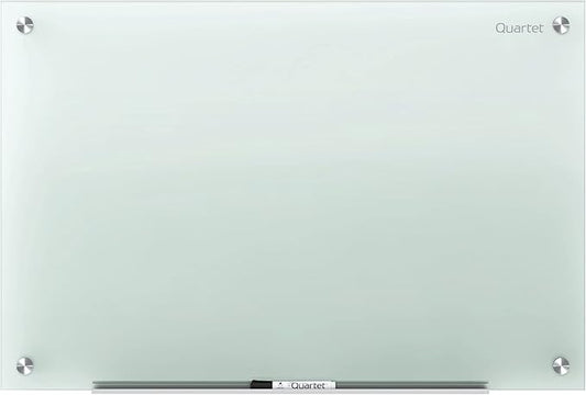 Quartet Glass Whiteboard, Non-Magnetic Dry Erase White Board, 4' x 3', Frosted Surface, Infinity (G4836F)