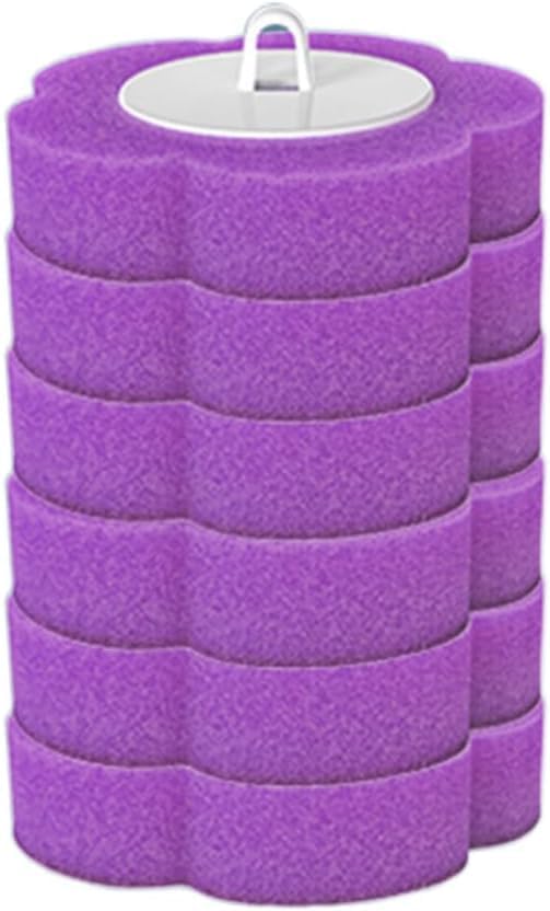 Disposable Toilet Brush, Disposable Toilet Cleaning Tool Set with Holder & Refills, Toilet Brush Holder with Extended Handle and 18 Pcs Brush Refills for Bathroom (Lavender Flavor - Brush Head Only)