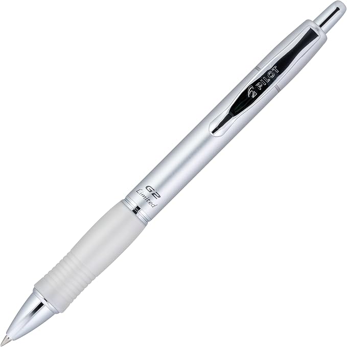 Pilot G2 Limited Premium Metal Gel Pen, Fine Point, 0.7 mm, Assorted Barrel Color, Black Ink