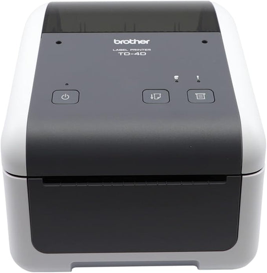 Brother TD-4210D 4-inch Entry Level Direct Thermal Desktop Printer, Print Labels and Receipts, 203dpi, 5ips, USB 2.0