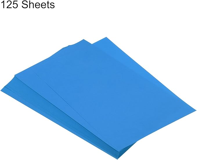 MECCANIXITY 125 Sheets A4 Colored Print Copy Paper 8.5" x 11" Origami Paper Printer Paper 80gsm for Printing, Document Copying, Art Craft, Blue
