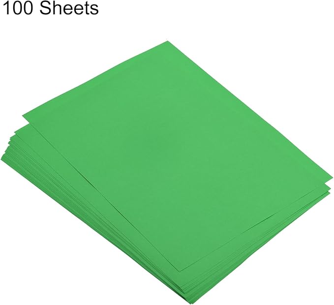MECCANIXITY 100 Sheets Colored Copy Paper 8.3 x 5.8 Inch Printer Paper 80gsm Dark Green for Office Printing, Document Copying, Invitations, Forms, Art Projects