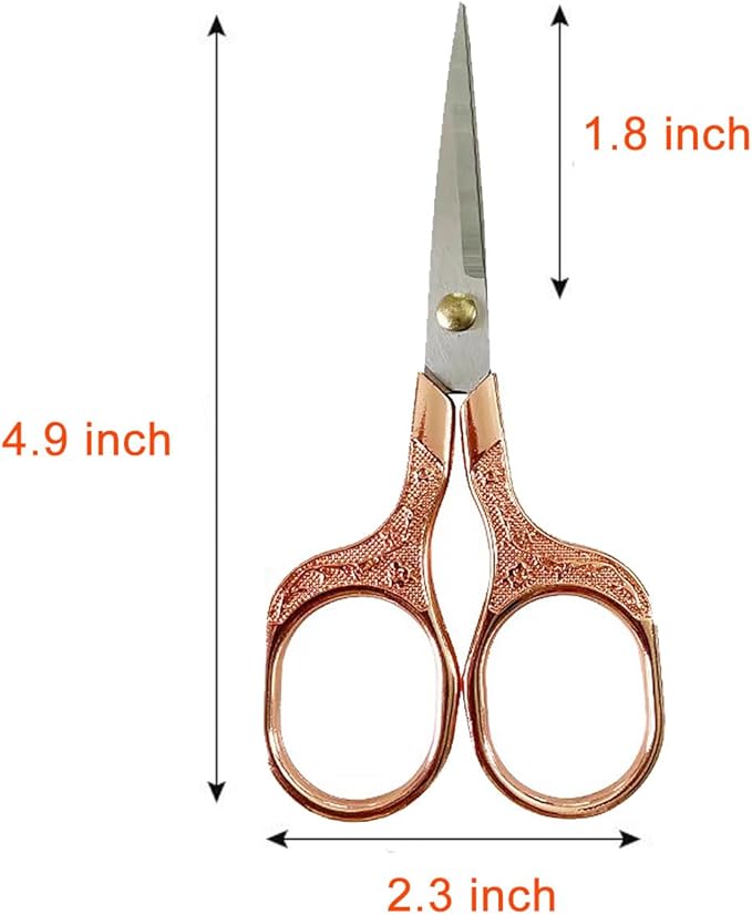 Mini Scissors Stainless Blade Metal Handle 2 Pack Office School Classroom Student Teacher Crafting Fabric Sewing Gift Wrapping All Purpose