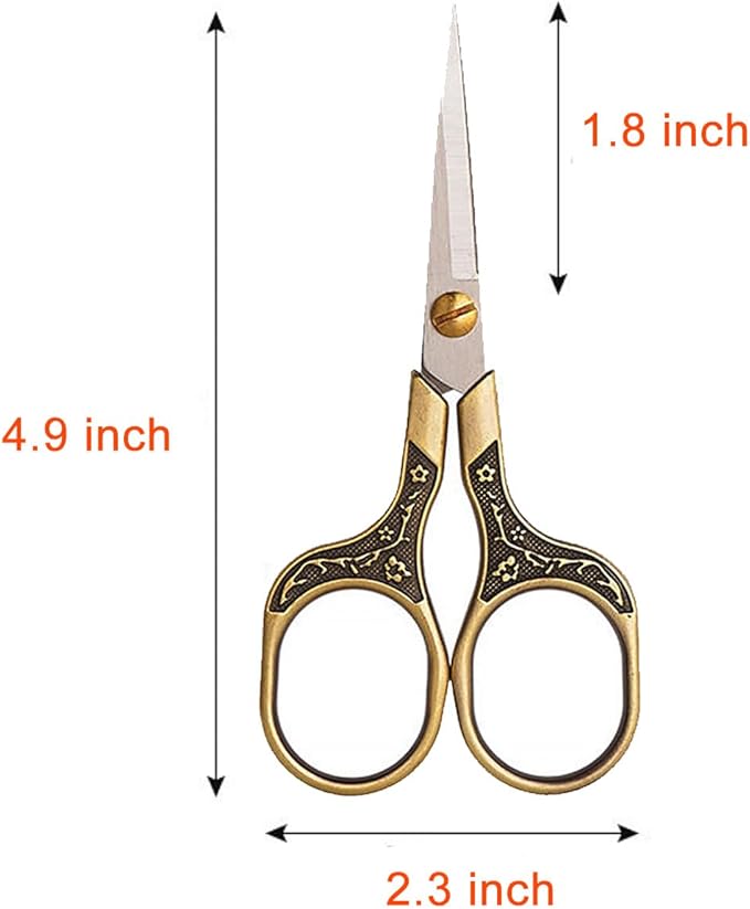 Mini Scissors Stainless Blade Metal Handle Office School Classroom Student Teacher Crafting Fabric Sewing Gift Wrapping All Purpose