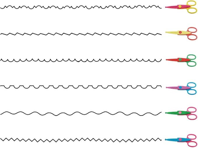 Set of 12, Craft Punch and Creative Scissors, findTop Scrapbooking Edging Scissors Paper Punch Set for Crafts, Scrapbooking, DIY Photo & Art Projects