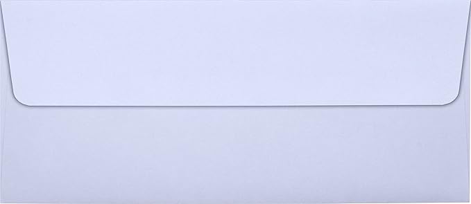 LUXPaper #10 Business Envelopes | Peel & Press | 4 1/8" x 9 1/2" | Lilac Purple | 80lb. Text | 50 Qty