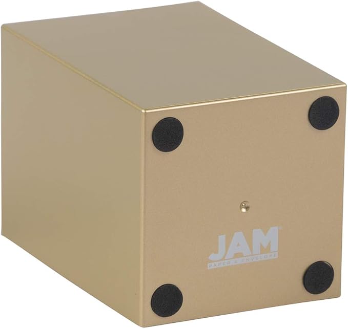 JAM Paper Plastic Pen Holder - Gold - Desktop Pencil Cup Sold Individually