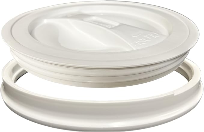 House Naturals 2 Gallon Purple Food Grade BPA Free Made in USA Bucket with Screw On Lid - Pack of 3 (White lids)