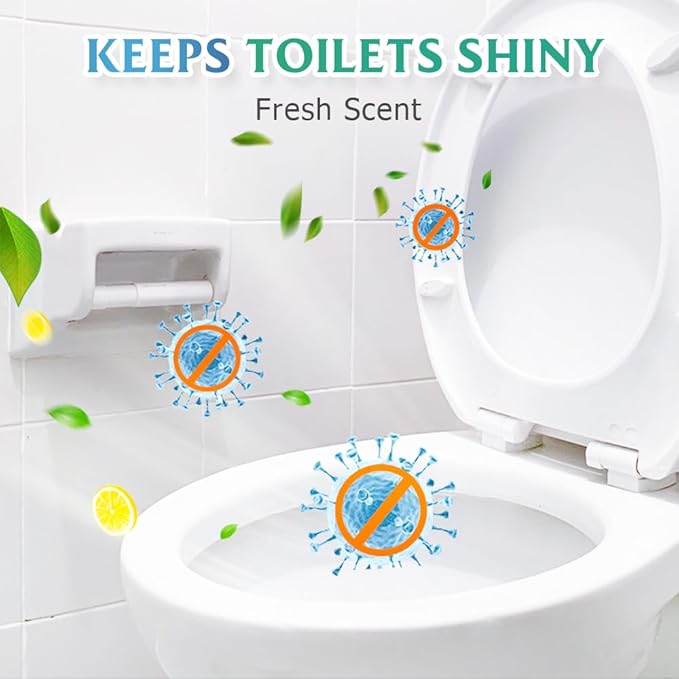 Toilet Cleaner, 2025 Upgrade Multipurpose Toilet Bowl Cleaner Toilets Cleane, Self Activating Powder for Toilets Bowls Cleaning, Powerful Foaming Toilets Bowls Cleaner, Deep Cleaning Tool (1)