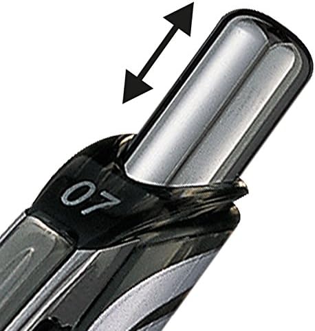 Pentel XBL77/2-A EnerGel Xm Retractable Gel Pen - Black (Pack of 2)