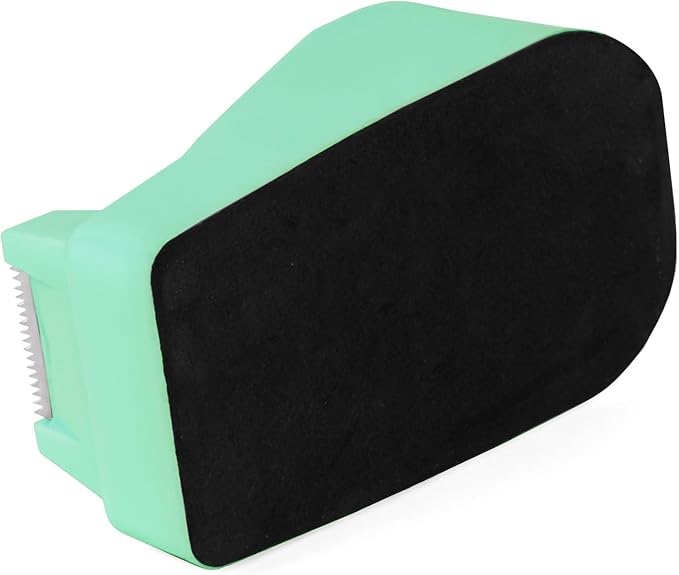 Desktop Tape Dispenser Green with Weighted Nonskid Base - Includes 6 Rolls of Transparent Tape (0.71 Inch x 1000 inches Each)