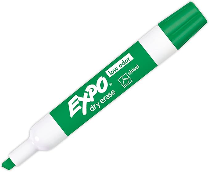 EXPO Original Dry Erase Markers, Chisel Tip, Assorted Colors, 4 Pack