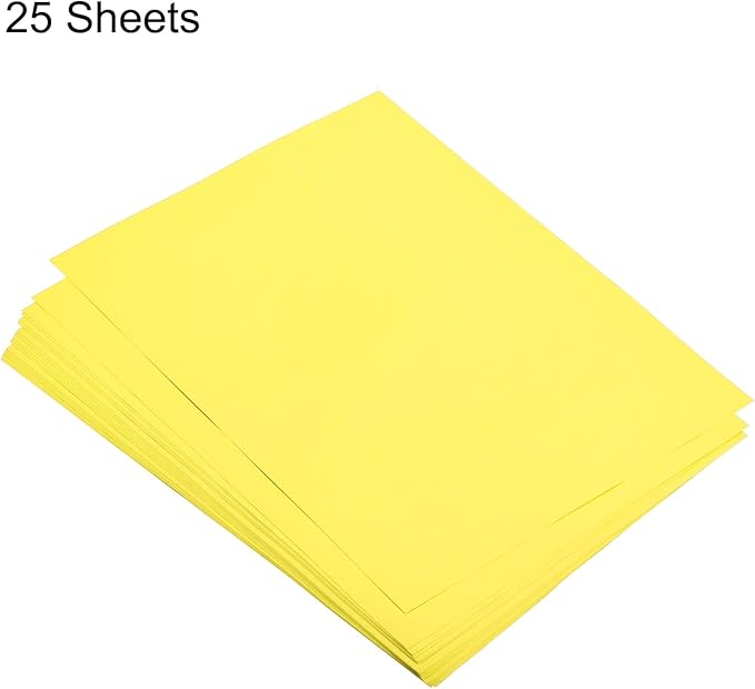 MECCANIXITY 25 Sheets Colored Copy Paper 16.5 x 11.7 Inch Printer Paper 80gsm Bright Yellow for Office Printing, Document Copying, Invitations, Forms, Art Projects