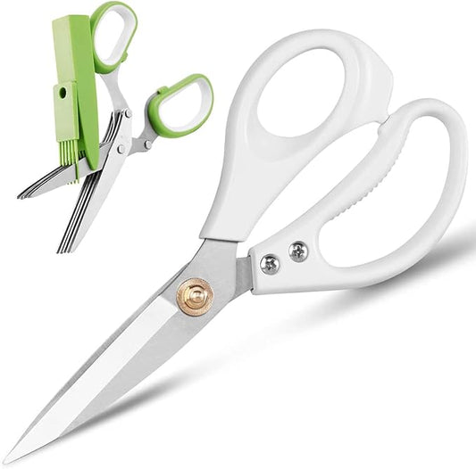 Professional Kitchen Shears,Multi Purpose Scissors - Premium Heavy Duty Shears Ultra Sharp Stainless Steel Shear(2 Pack)