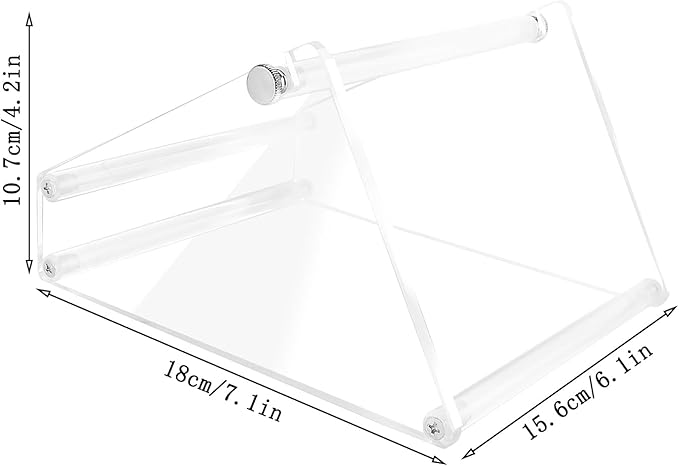 Sticker Roll Holder for Rolls and Fanfold Labels, Label Holder for Thermal Printer, Sticker Dispenser, Sticker Holder for Home,Office,Study,Small Business Essentials (1 Tier Acrylic Label Roll Holder)
