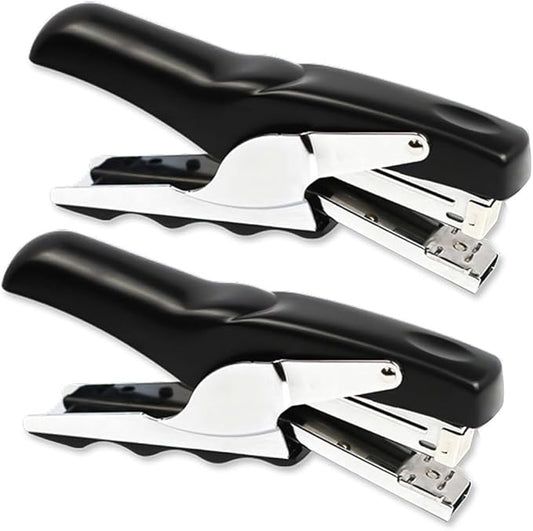 Stapler with 1000 Staples-Plier Stapler Save 60% Power,Good for Stapling at Home School or Warehouse (Black2P)