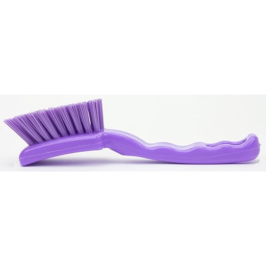 SPARTA 41395EC68 Plastic Scrub Brush, Detail Brush, Kitchen Brush With Hanging Hole For Cleaning, 7 Inches, Purple