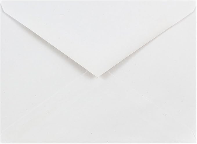 JAM PAPER A6 Invitation Envelopes with V-Flap - 4 3/4 x 6 1/2 - White - 50/Pack