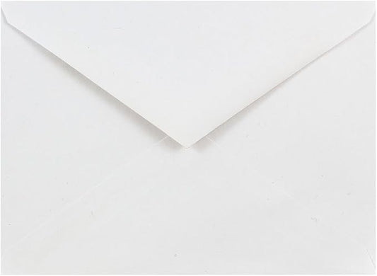 JAM PAPER A6 Invitation Envelopes with V-Flap - 4 3/4 x 6 1/2 - White - 50/Pack