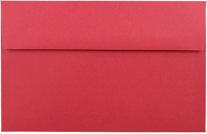 JAM PAPER A10 Colored Invitation Envelopes - 6 x 9 1/2 - Red Recycled - Bulk 500/Box