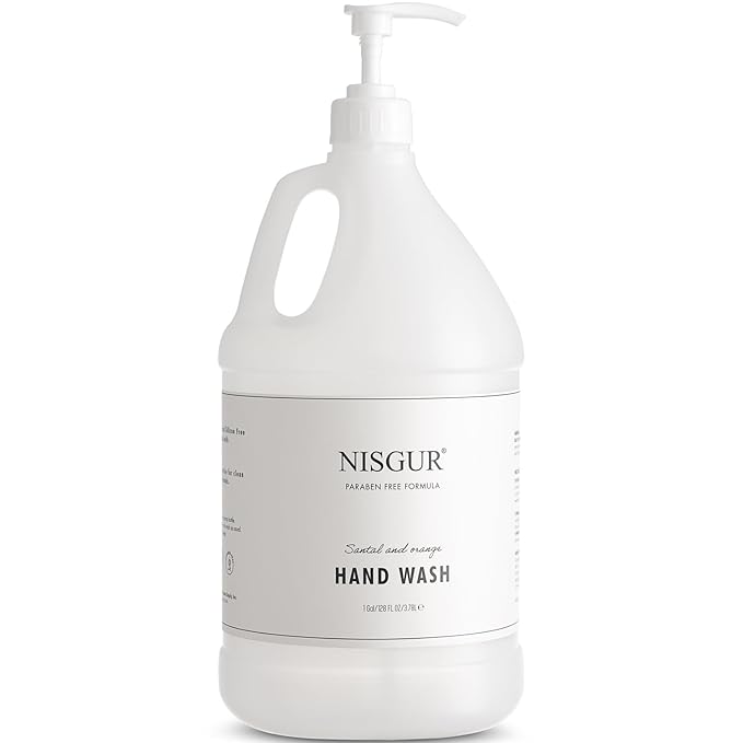 Hotel Hand Wash in Gallon Size 1 Gallon Each Total 2 Gallon Jugs with Extra Pump Dispenser to Refill Wall-mounted and Stand Dispenser Aloe vera, Green Tea Extract Infused Hotel Toiletries