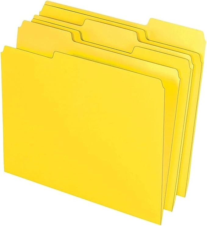 Staples 576937 Colored File Folders w/Reinforced Tabs Letter 3Tab Assortment A 250/BX