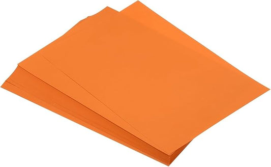 MECCANIXITY 125 Sheets A4 Colored Print Copy Paper 8.5" x 11" Origami Paper Printer Paper 80gsm for Printing, Document Copying, Art Craft, Orange
