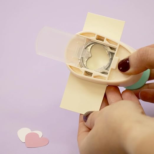 Craftelier - Heart Hole Punch Set | 3/8", 5/8" & 1" Heart Shaped Hole Puncher for Paper Crafts | Hole Puncher for Scrapbooking, DIY Cards & Journals | Craft Punch Set for Paper
