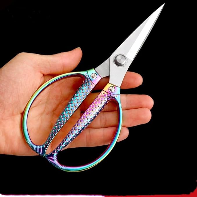 Rainbow all purpose scissors heavy duty - for kitchen, office, home use Industrial grade