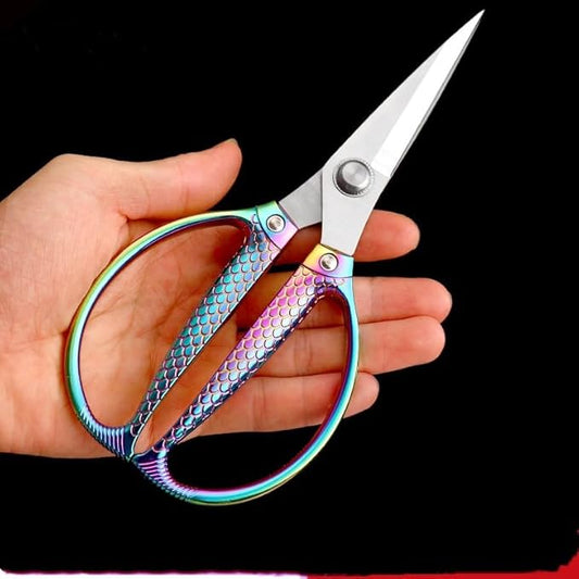 Rainbow all purpose scissors heavy duty - for kitchen, office, home use Industrial grade
