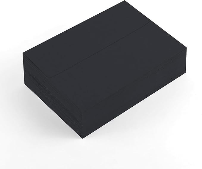 50 Pack 5x7 Envelopes - Navy Blue Self Seal Printable Envelopes for Invitations, Baby Showers, Birthdays, Weddings, Postcards, Mailing, Greeting Cards