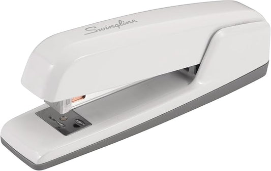 Swingline Stapler, 30 Sheet Capacity, 747 Business Stapler, Jam Free, Metal, Arctic White (S7074738)