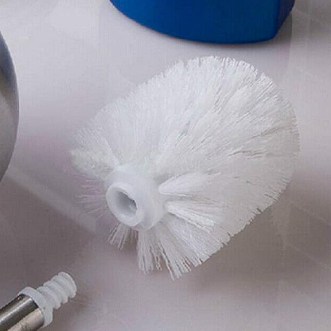 2Pcs Toilet Brush Replacement Head Cleaning Tool, Suitable for Brush rods with a Diameter of 12mm, White