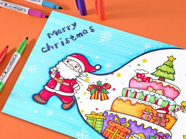 12 Colors Permanent Markers， 144 Pack colored marker sets, Assorted Colors Marker，Fine Point， Permanent Markers Bulk, Fast Dry, Waterproof, work on Plastic, Glass, Metal, Wood and Stone