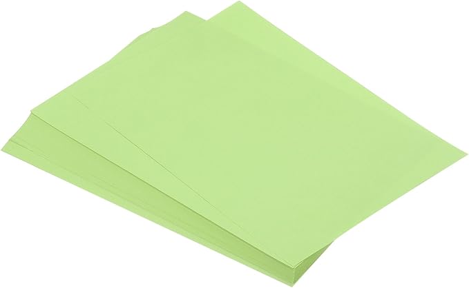 MECCANIXITY 125 Sheets A4 Colored Print Copy Paper 8.5" x 11" Origami Paper Printer Paper 80gsm for Printing, Document Copying, Art Craft, Light Green