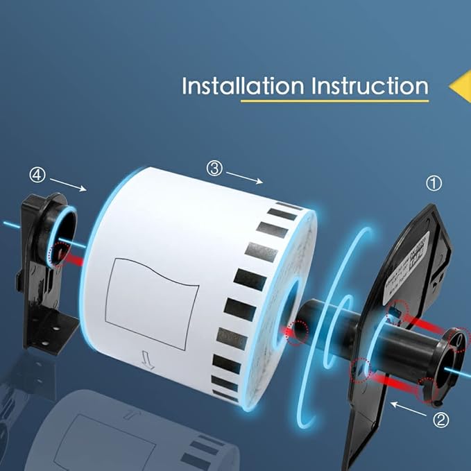 BETCKEY - Compatible Large Address Labels Replacement for Brother DK-1208 (1-1/2" x 3-1/2"), Use with Brother QL Label Printers [20 Rolls/8000 Labels]