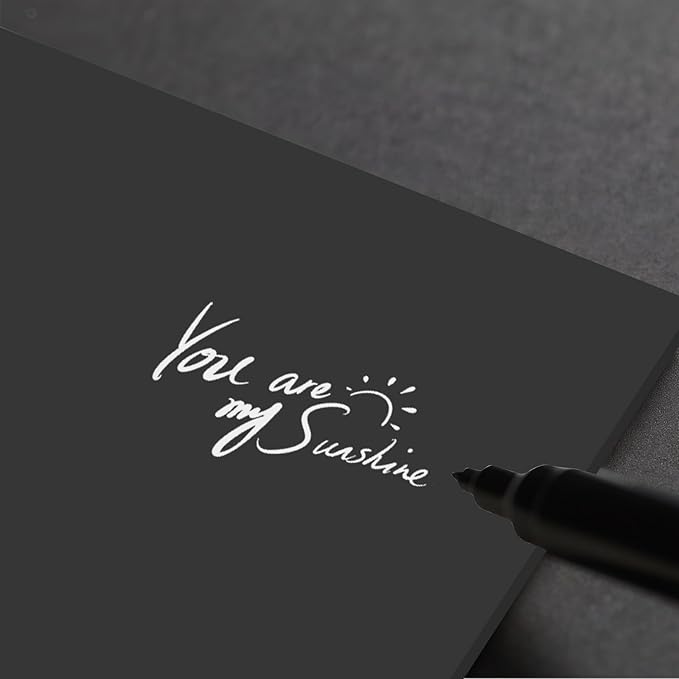 160 Sheets Cardstock Paper 8.5 x 11 Premium Weight 200gsm Black Card Stock Paper for Printing, Crafts, Invitations | Smooth Printer Cardstock Paper | Bulk Construction Paper DIY & Professional Use