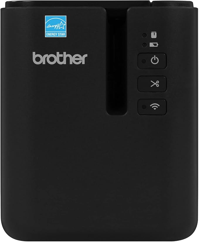 Brother PT-P900WC High-Resolution Industrial Desktop Label Printer with Wi-Fi®, Black, Large