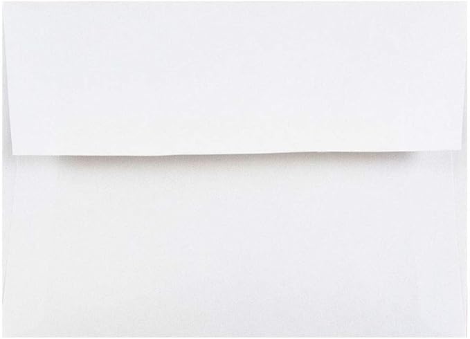 JAM PAPER A2 Invitation Envelopes - 4 3/8 x 5 3/4 - White - 50/Pack
