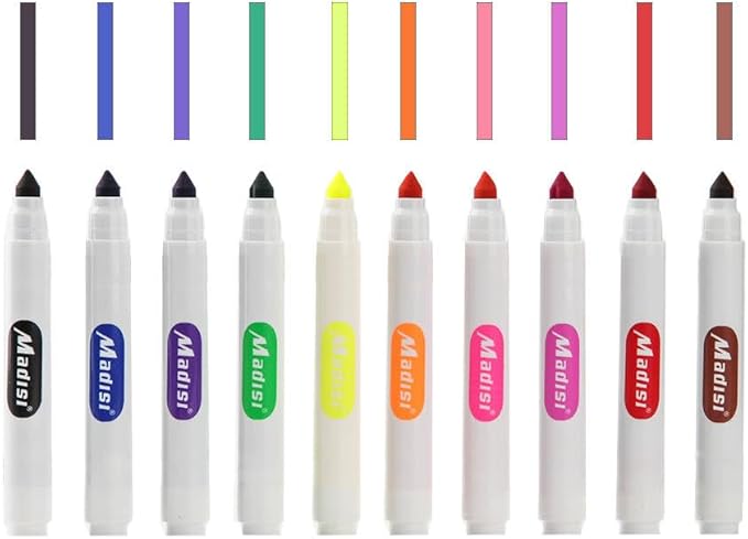 Madisi Washable Markers, Broad Line Markers, Assorted Colors, Classroom Bulk Pack, 240 Count