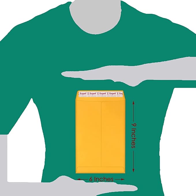 120 PCS 6x9 inches Security Catalog Envelopes Printable Self Seal Envelopes, Anti Tear Brown Envelopes for Invitation Cards, Pictures, Photos, Documents