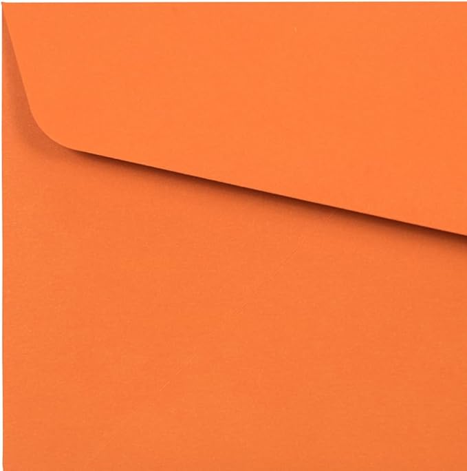 JAM PAPER #10 Business Colored Envelopes - 4 1/8 x 9 1/2 - Orange Recycled - Bulk 250/Box