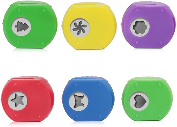 Set of 12, Craft Punch and Creative Scissors, findTop Scrapbooking Edging Scissors Paper Punch Set for Crafts, Scrapbooking, DIY Photo & Art Projects