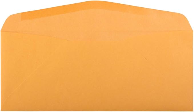 JAM PAPER #14 Envelopes - 5 x 11 1/2 - Brown Kraft Manila - Bulk 250/Box