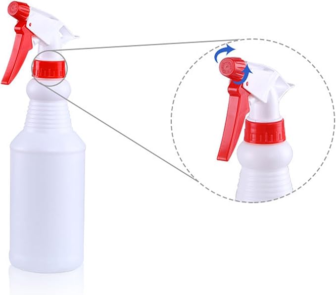 10 Packs 16oz Empty Spray Bottles Plastic Heavy Duty Refillable Spray Bottles with Adjustable Nozzle and Measurements for All Purpose Cleaning Solutions
