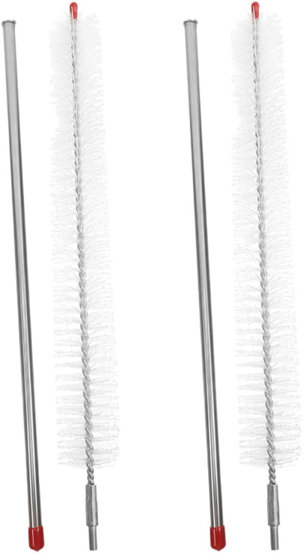 NAMOARLY 2pcs Handle Detachable Stainless Steel Washing Machine Brush Versatile Lint for Dryer Refrigerator and Air Conditioner Cleaning