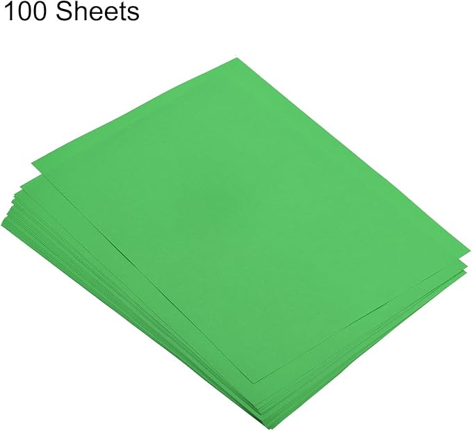 MECCANIXITY 100 Sheets Colored Copy Paper 8.5 x 11 Inch Printer Paper 80gsm Emerald Green for Office Printing, Document Copying, Invitations, Forms, Art Projects